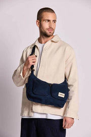 Hindbag Emile Bolso De Hombro Con Múltiples Bolsillos - Azul Marino