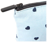 Roka Maida Vale Bolso pequeño de lona de algodón - Estampado de corazones Azul