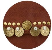 Monedero Campomaggi Felloniche Stud - Cognac Tan