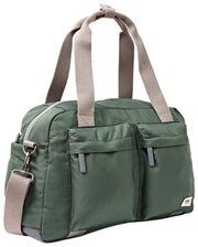 Bolso de viaje Roka Gatwick pequeño de lona reciclada - Verde Tormenta