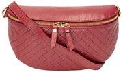 Bolso bandolera tejido Elie Beaumont - Rojo sangre de buey