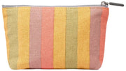 Roka Maida Vale Bolso pequeño de lona de algodón - Rayas multicolores descoloridas