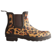 Botas Chelsea Hunter Original Leopard - Beige/Marrón Chocolate