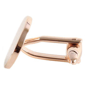 David Van Hagen Oval Cufflinks - Rose Gold