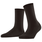 Calcetines de canalé de algodón Falke - Marrón oscuro