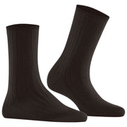 Calcetines de canalé de algodón Falke - Marrón oscuro