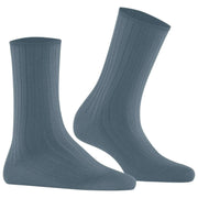 Calcetines Falke de canalé de algodón - Monument Blue