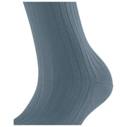 Calcetines Falke de canalé de algodón - Monument Blue