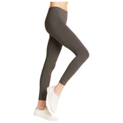 Leggings Falke De Algodón Sin Costuras - Gris Carbón