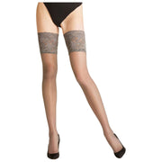 Falke Seidenglatt 15 Denier Stay Up - Carbon Gris