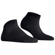 Falke Calcetines deportivos de canalé brillante - Negro