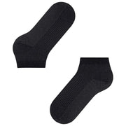 Falke Calcetines deportivos de canalé brillante - Negro