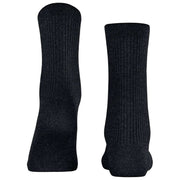 Falke Calcetines De Canalé Brillante - Negro