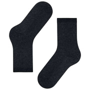 Falke Calcetines De Canalé Brillante - Negro