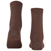 Calcetines Falke Shiny Rib - Marrón oscuro