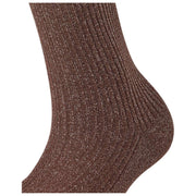 Calcetines Falke Shiny Rib - Marrón oscuro