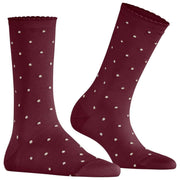 Calcetines Falke Spike Dot - Rojo vino
