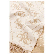 Bufanda GUESS - Logo blanco hueso