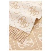 Bufanda GUESS - Logo blanco hueso