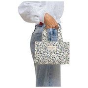 Moon Nude Spring Mini Shopper Bag - Azul/Blanco/Verde