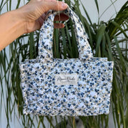 Moon Nude Spring Mini Shopper Bag - Azul/Blanco/Verde