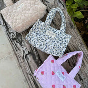 Moon Nude Spring Mini Shopper Bag - Azul/Blanco/Verde