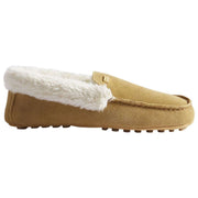Hunter Pantuflas tipo mocasín con cuello de sherpa - Crema Natural