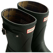 Botas de agua cortas con forro de tartán Original Hunter - Verde Oliva Oscuro