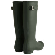 Botas de agua Hunter Original Tall con forro de tartán - Verde oliva oscuro
