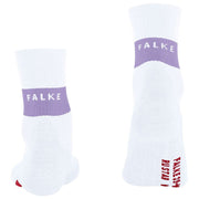 Calcetines para correr estabilizadores de compresión Falke RU - Woolwhite/Lilac