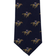 Michelsons of London Horse Racing Silk Tie - Navy