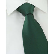 Michelsons of London Plain Ployester Tie - Green