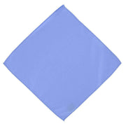 Michelsons of London Plain Polyester Pocket Square and Tie Set - Light Blue