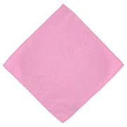 Michelsons of London Tonal Polyester Paisley Pocket Square and Tie Set - Pink