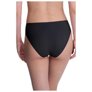 Natori Bliss Braguita De Corte Alto De Algodón Desnudo - Negro