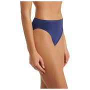 Calzoncillos de corte alto Natori Bliss Bare Cotton - Dark Sapphire Navy