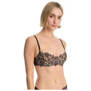 Sujetador balconette de encaje Entice Skarlett Blue - Negro/Nylon Tan