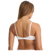 Sujetador balconette de encaje Entice Skarlett Blue - Blanco/Nylon Tan