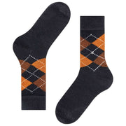 Calcetines Burlington Preston - Negro/Naranja