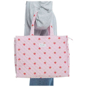 Bolso shopper grande Moon Nude Strawberry - Rosa/Rojo