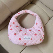 Bolso con aro de fresa Moon Nude - Rosa/Rojo