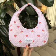 Bolso con aro de fresa Moon Nude - Rosa/Rojo