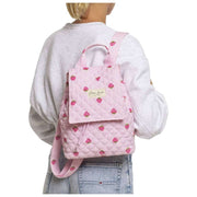 Mochila con solapa de fresa Moon Nude - Rosa/Rojo
