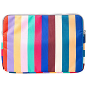 Funda para portátil de lona reciclada Roka Brick Lane - Rayas anchas y multicolores
