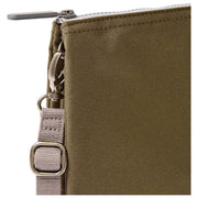 Bolso bandolera Roka Carnaby XL de lona reciclada - Marrón spray de mar