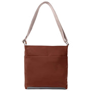 Bolso bandolera Roka Kennington mediano de nailon reciclado - Rocky Road Brown