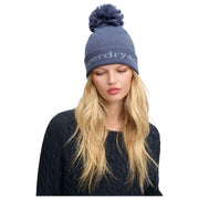 Superdry & Co Gorro de punto con logo Athletic Essentials - Mariner Navy