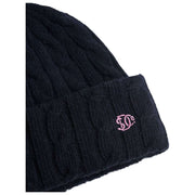 Superdry & Co Gorro de punto de ochos premium - Eclipse Navy