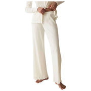 Pantalones rectos de canalé versátiles Triumph - Blanco seda