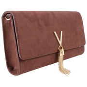 Bolso con solapa Pochette Valentino - Moro Brown
